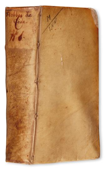 POLITICAL THOUGHT  HOBBES, THOMAS.  Elementa philosophica de cive.  1647